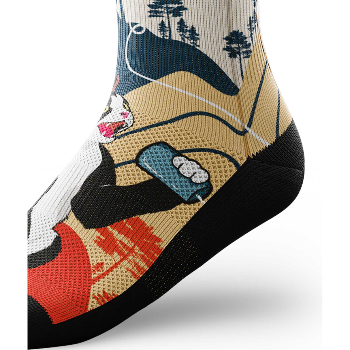 Outway Outway Meow Crew Chaussette de course à pied unisexe