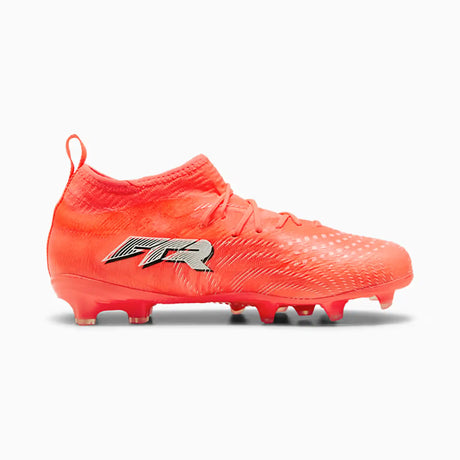 Puma Future 9 Match FG/AG chaussures de soccer à crampons junior - Glowing Red / Puma White / Puma Black / Puma Silver