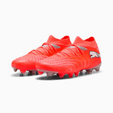 Puma Future 9 Match FG/AG Wn's chaussures de soccer à crampons femme - Glowing Red / Puma White / Puma Black / Puma Silver