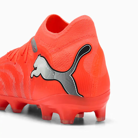 Puma Future 9 Pro FG/AG chaussures de soccer à crampons enfant - Glowing Red / Puma White / Puma Black / Puma Silver