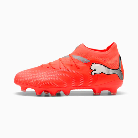 Puma Future 9 Pro FG/AG chaussures de soccer à crampons enfant - Glowing Red / Puma White / Puma Black / Puma Silver
