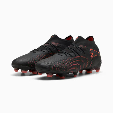 Puma Future 9 Ultimate FG chaussures de soccer à crampons - Puma Black / Glowing Red / Strong Grey