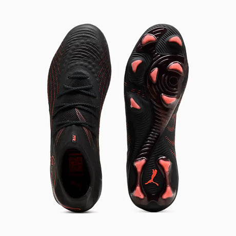 Puma Future 9 Ultimate FG chaussures de soccer à crampons - Puma Black / Glowing Red / Strong Grey