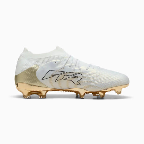Puma Future 9 Ultimate FG chaussures de soccer à crampons - Puma White / Metallic Gold / Puma Black