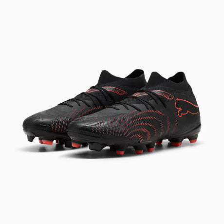 Puma Future 9 Match FG/AG chaussures de soccer à crampons - Black / Glowing Red / Strong Grey