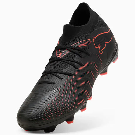 Puma Future 9 Match FG/AG chaussures de soccer à crampons - Black / Glowing Red / Strong Grey