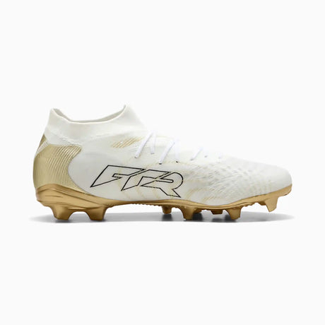 Puma Future 9 Match FG/AG chaussures de soccer à crampons - Puma White / Metallic Gold / Black