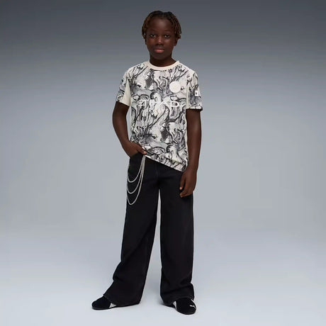 Puma maillot Manchester City x Année du cheval pour enfants - Alpine Snow / Flat Dark Grey