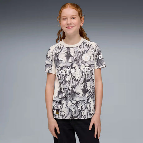 Puma maillot Manchester City x Année du cheval pour enfants - Alpine Snow / Flat Dark Grey