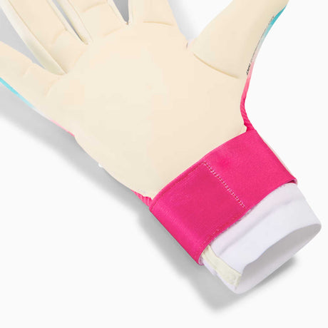 Puma Ultra Ultimate RE-Charge Hybride gants de gardien de but de soccer - Sunset Pink / Hero Blue / PUMA White