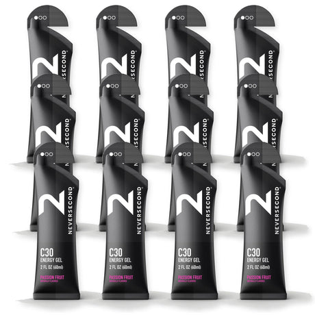 Neversecond C30 gel énergétique Fruit de la passion - Boîte de 12