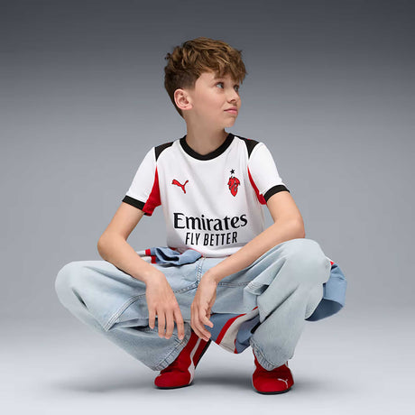 Maillot AC Milan extérieur 25/26 Puma enfant - PUMA White / For All Time Red