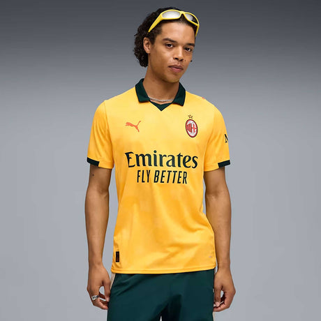 Maillot AC Milan Third 2025/26 Puma homme - Sunny Yellow / Dark Myrtle