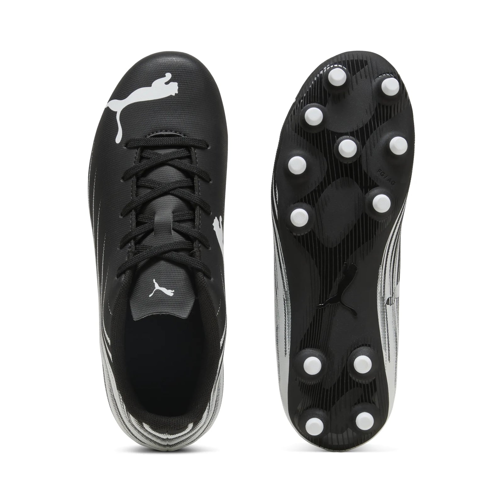 Puma Attacanto II FG JR Soccer Cleats - Puma Black / Puma White