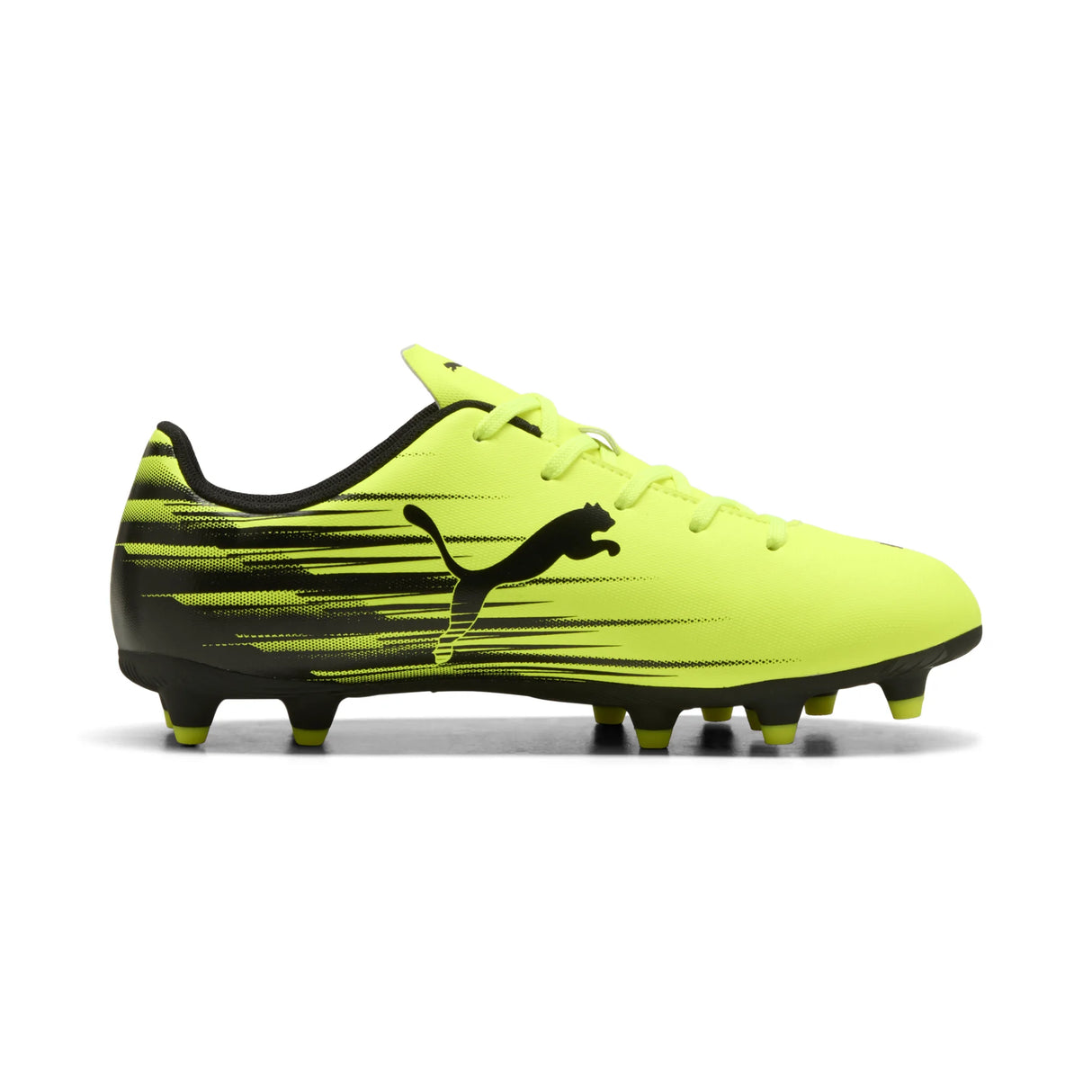 Puma Attacanto II FG JR Soccer Cleats - Yellow Alert / Puma Black