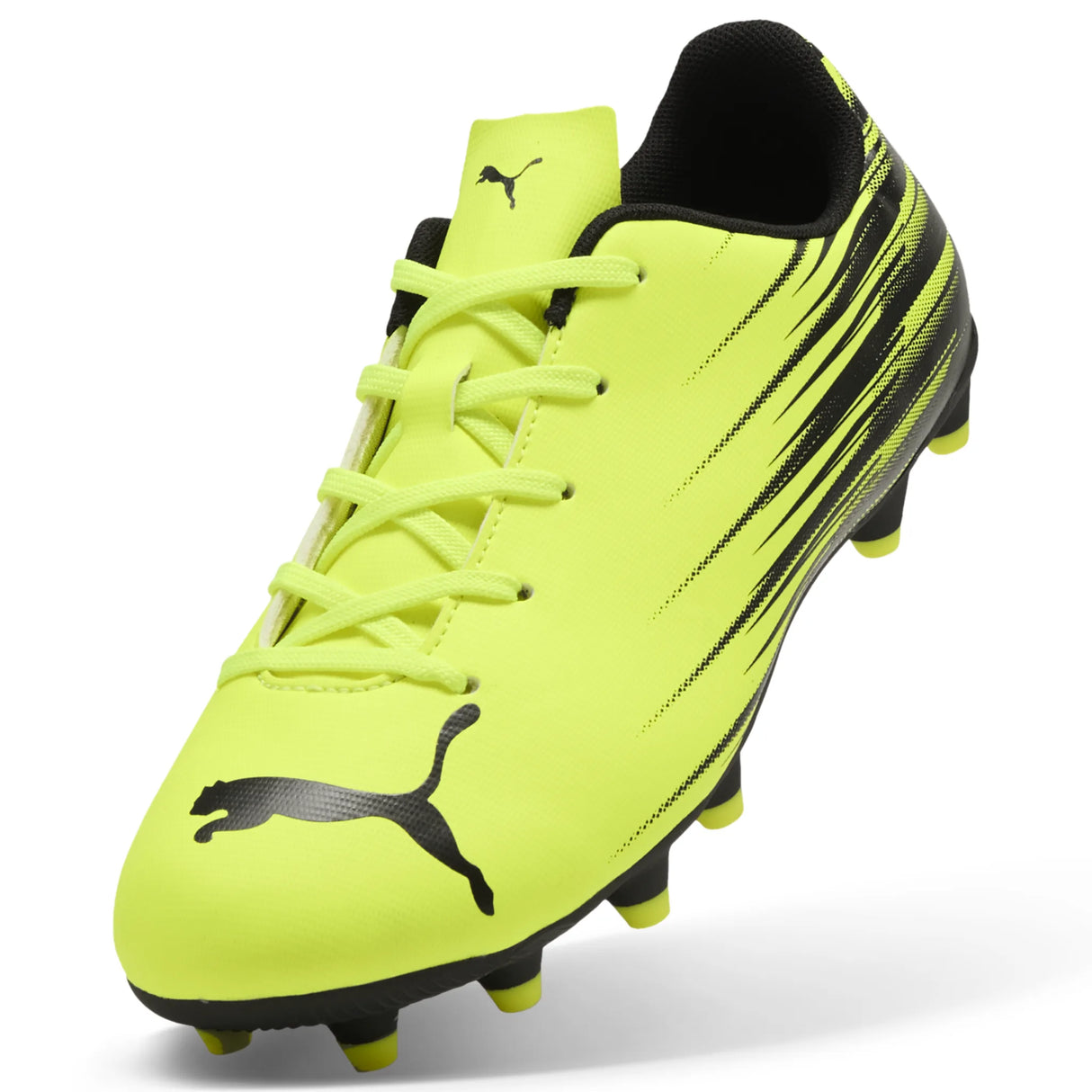 Puma Attacanto II FG JR Soccer Cleats - Yellow Alert / Puma Black
