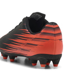 Puma Attacanto II FG JR Soccer Cleats - Puma Black / Glowing Red