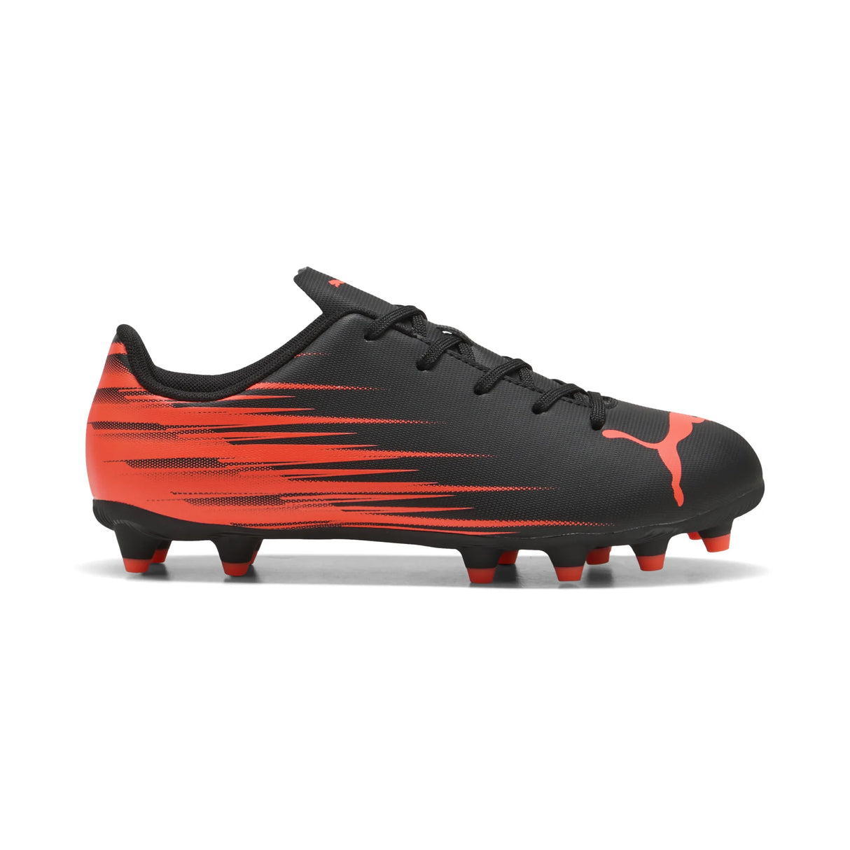 Puma Attacanto II FG JR Soccer Cleats - Puma Black / Glowing Red