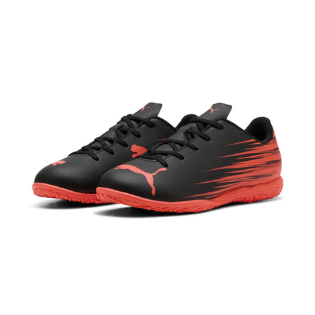 Puma Attacanto II IT JR chaussure de soccer intérieur pour enfant - Puma Black / Bright Red