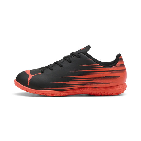 Puma Attacanto II IT JR chaussure de soccer intérieur pour enfant - Puma Black / Bright Red
