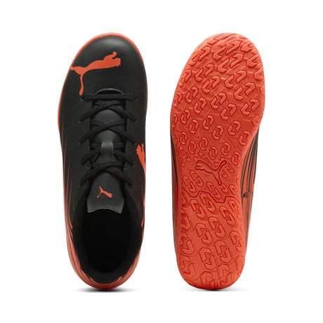 Puma Attacanto II IT JR chaussure de soccer intérieur pour enfant - Puma Black / Bright Red