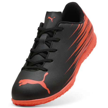 Puma Attacanto II IT JR chaussure de soccer intérieur pour enfant - Puma Black / Bright Red