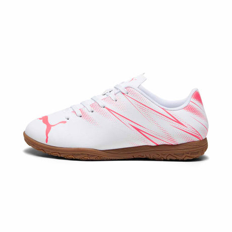 Puma Attacanto IT junior chaussure de soccer intérieur enfant - Puma White / Fire Orchid