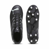 Puma Attacanto FG/AG Junior chaussure de soccer enfant - Puma Black / Team Silver