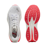 Puma Deviate Pure Nitro Women's Running Shoes - Puma White / Ultra Red
