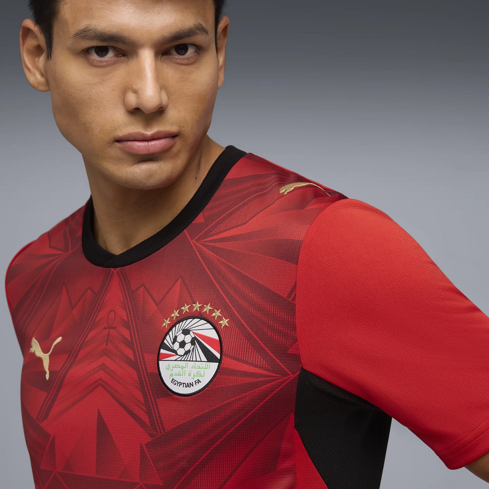 Puma Egypt EFA Home Jersey 2026 World Cup - Red / Black