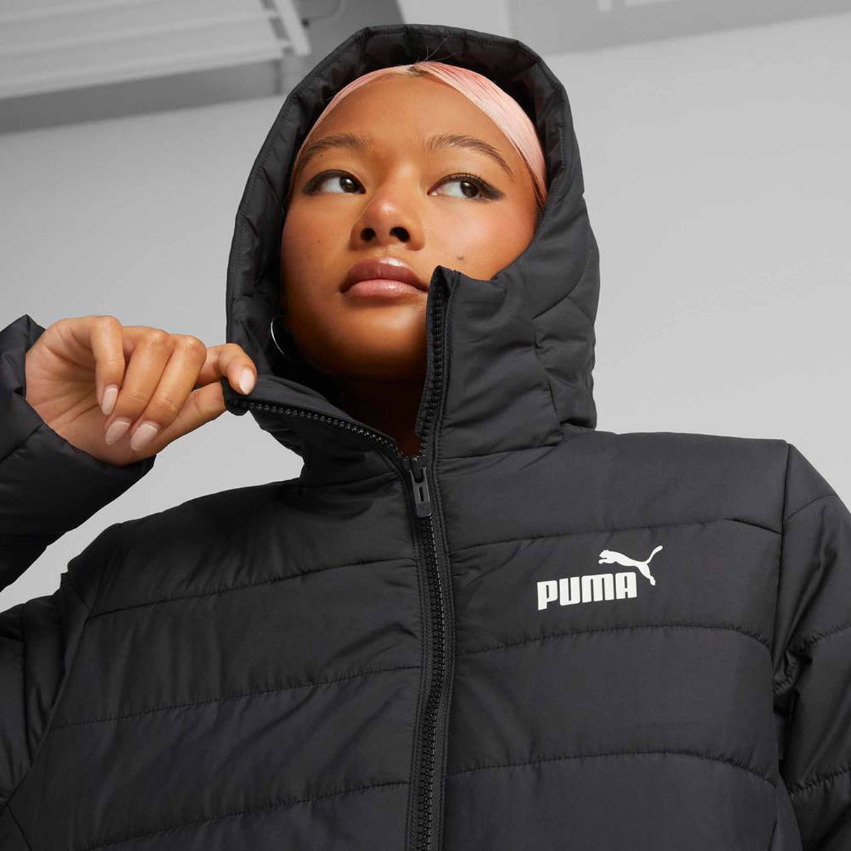 Puma Essential Hooded Padded Jacket manteau matelassé pour femme - Puma Black