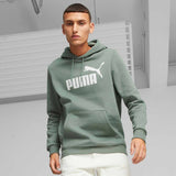 Puma Essential Big Logo Hoodie FL sweatshirt à capuchon molletonné pour homme - Eucalyptus