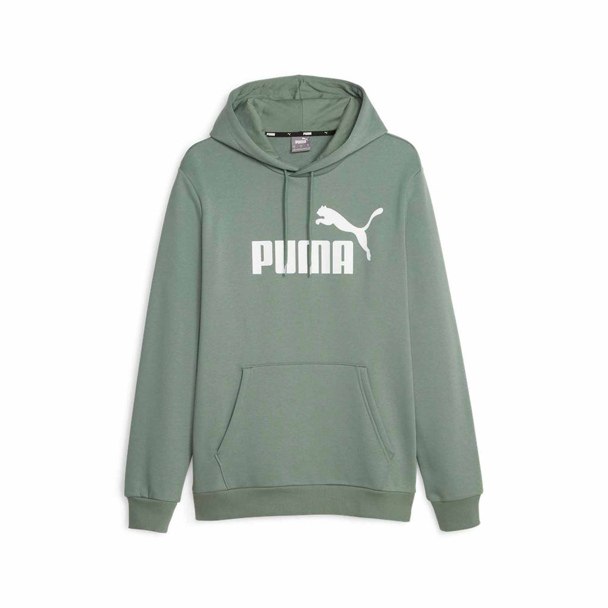 Puma Essential Big Logo Hoodie FL sweatshirt à capuchon molletonné pour homme - Eucalyptus