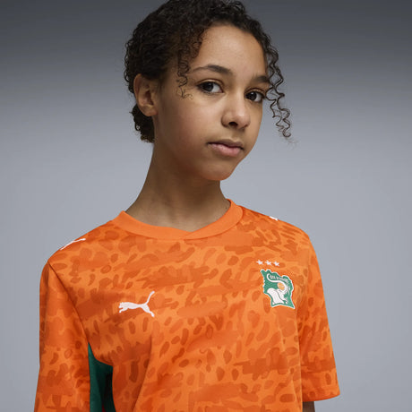 Puma Fédération Ivoirienne de Football Jersey World Cup 2026 pour enfants - Orange