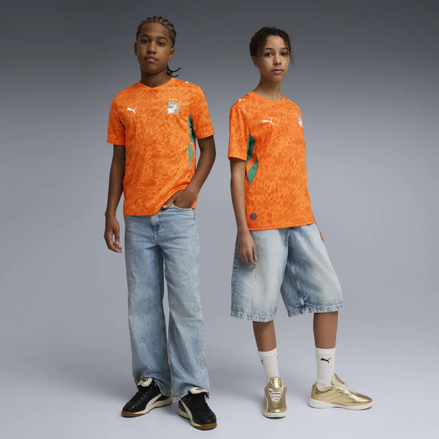 Puma Fédération Ivoirienne de Football Jersey World Cup 2026 pour enfants - Orange