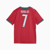 Maillot Portugal FPF domicile 2026 Cristiano Ronaldo PUMA enfant - Club Red / Green Lagoon