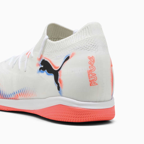 Puma Future 8 Match IT Futsal chaussures de soccer intérieur adulte -White / Black / Glowing Red