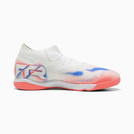 Puma Future 8 Match IT Futsal chaussures de soccer intérieur adulte -White / Black / Glowing Red