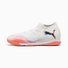 Puma Future 8 Match IT Futsal chaussures de soccer intérieur adulte -White / Black / Glowing Red