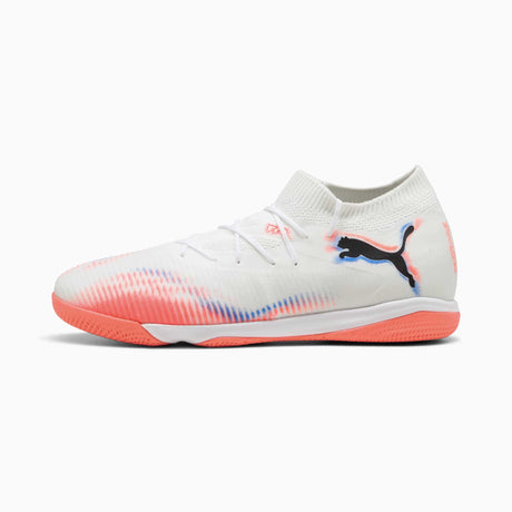 Puma Future 8 Match IT Futsal chaussures de soccer intérieur adulte -White / Black / Glowing Red