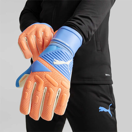 Puma Future Match NC gants de soccer cope negative detail- orange / bleu