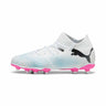 Puma Future 7 Match FG/AG chaussures de soccer à crampons junior - Puma White / Puma Black / Poison Pink