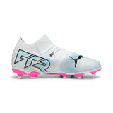 Puma Future 7 Match FG/AG chaussures de soccer à crampons junior - Puma White / Puma Black / Poison Pink