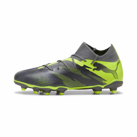 Puma Future 7 Match Rush FG/AG souliers de soccer a crampons junior - Strong Gray / Cool Dark Gray / Electric Lime