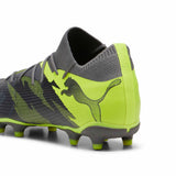Puma Future 7 Match Rush FG/AG chaussures de soccer a crampons talon -Strong Gray / Cool Dark Gray / Electric Lime