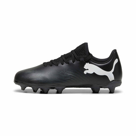 Puma Future 7 Play FG/AG chaussures de soccer à crampons junior - Puma Black / Puma White