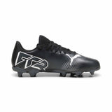 Puma Future 7 Play FG/AG chaussures de soccer à crampons junior - Puma Black / Puma White