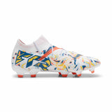 Puma Future 7 Ultimate Creativity FG/AG chaussures de soccer à crampons - Puma White / Hot Heat / Sunstream