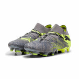 Puma Future 7 Ultimate Rush FG/AG chaussures de soccer à crampons - Strong Gray / Cool Dark Gray / Electric Lime