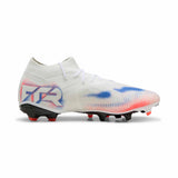 Puma Future 8 Match FG/AG Soccer Cleats - Puma White / Puma Black / Glowing Red